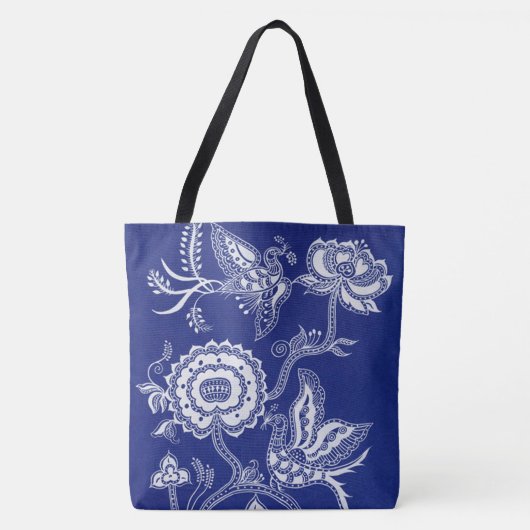 -Chinees Indigobatik Tote Bag (Voorkant)