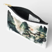 Chinees Inkt Landschap Berg Huis Klein Etui (Open)
