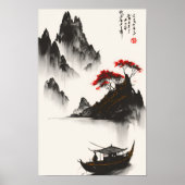 Chinees inktschilderij poster (Voorkant)