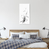 Chinees Iris - bw Canvas Afdruk (Insitu (Slaapkamer))