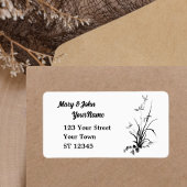 Chinees Iris - bw Etiket