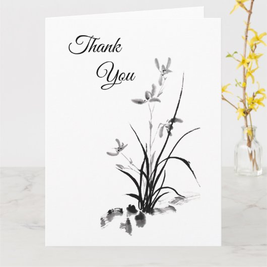 Chinees Iris - bw Kaart (Gele Bloem)