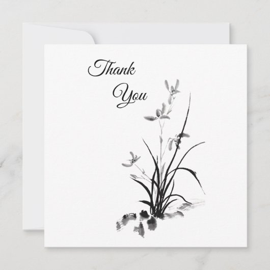 Chinees Iris - bw Kaart (Voorkant)