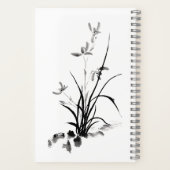Chinees Iris - bw Notitieboek (Achterkant)