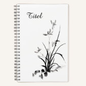 Chinees Iris - bw Notitieboek (Voorkant)