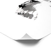 Chinees Iris - bw Perfect Poster (Hoek)
