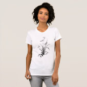 Chinees Iris - bw T-shirt (Voorkant volledig)