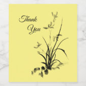 Chinees Iris - bw Wijn Etiket (Enkel label)