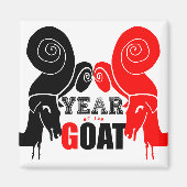 Chinees jaar dierentuin met dubbele odd magneet (Voorkant)