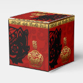 Chinees jaar dierentuin van de luis bedankdoosjes (Voorkant Zijde)