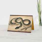 Chinees Jaar Snake 2025 Zodiac Verjaardag HGC Kaar Kaart (Achterkant)