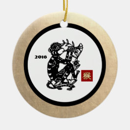 Chinees Jaar van de aap 2016 Gift Ornaments Keramisch Ornament