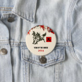 Chinees jaar van de Buttonnen van de paardenpest Ronde Button 7,6 Cm (In situ)