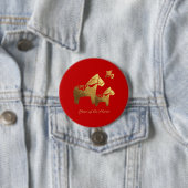 Chinees jaar van de Buttonnen van de paardenpest Ronde Button 7,6 Cm (In situ)