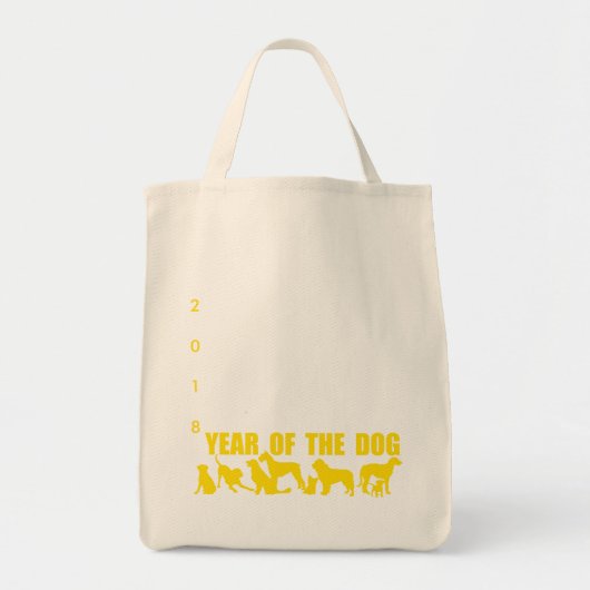 Chinees jaar van de Dog Black Silhouettes G b Tote Bag (Voorkant)