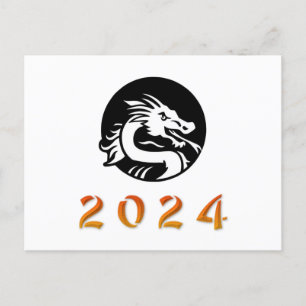 Chinees Jaar van de Draak 2024 Briefkaart