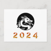 Chinees Jaar van de Draak 2024 Briefkaart (Voorkant)