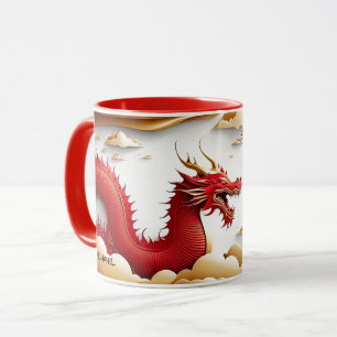 Chinees Jaar van de Draak Aangepast jaar & naam Mok