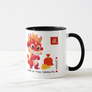 Chinees Jaar van de Draak Aangepast jaar & naam Mok