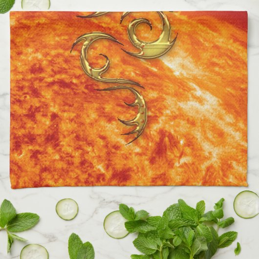 Chinees jaar van de draak Aziatische handdoek met  (Gevouwen)