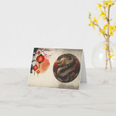 Chinees jaar van de Draak Kaart (Gele Bloem)