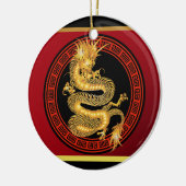 Chinees Jaar van de Draak Keramisch Ornament (Links)