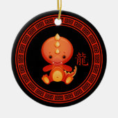  Chinees Jaar van de Draak Keramisch Ornament (Voorkant)