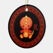  Chinees Jaar van de Draak Keramisch Ornament (Links)