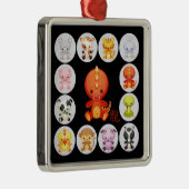 Chinees Jaar van de Draak Metalen Ornament (Rechts)