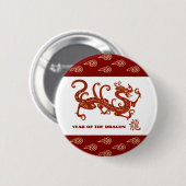 Chinees Jaar van de Draak Ronde Button 5,7 Cm (Voorkant /achterkant)
