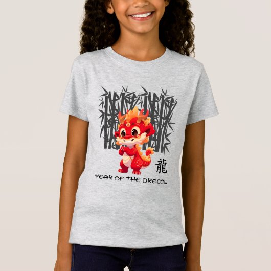 Chinees Jaar van de Draak | Schattige Little Drago T-shirt (Voorkant)