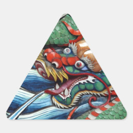 Chinees jaar van de draak tempel deur sticker