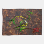 Chinees jaar van de Dragon Asia Towel Theedoek (Horizontaal)