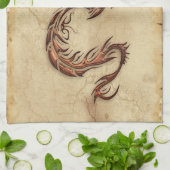 Chinees jaar van de Dragon Asian Towels Theedoek (Gevouwen)