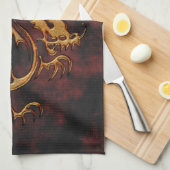 Chinees jaar van de Dragon Asian Towels Theedoek (Quarter Fold)