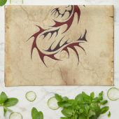 Chinees jaar van de Dragon Asian Towels Theedoek (Gevouwen)