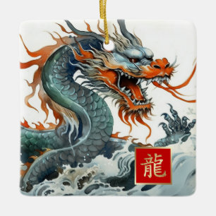 Chinees Jaar van de Dragon Custom Year Gift Keramisch Ornament