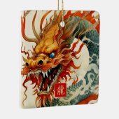 Chinees jaar van de Dragon Gift Keramisch Ornament (Rechts)
