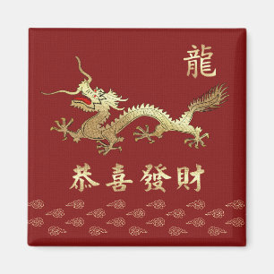 Chinees Jaar van de Dragon Gift Magnets Magneet