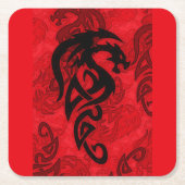 Chinees jaar van de Drakenkunst Kartonnen Onderzetters (Voorkant)