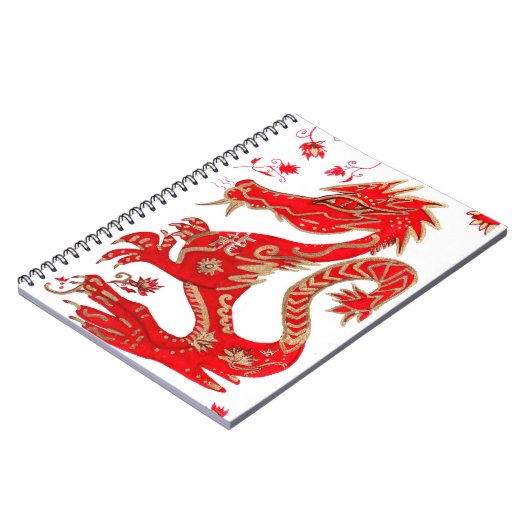 Chinees jaar van de drakenlaptop notitieboek (Linkerzijde)