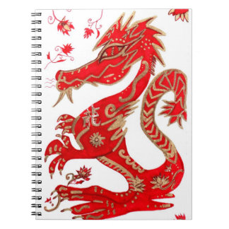Chinees jaar van de drakenlaptop notitieboek