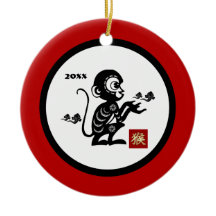 Chinees Jaar van de Eenvoudige Aangepaste Gift Orn