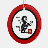 Chinees Jaar van de Eenvoudige Aangepaste Gift Orn Keramisch Ornament (Links)