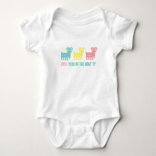 Chinees Jaar van de Geitengift Baby Creeper Romper
