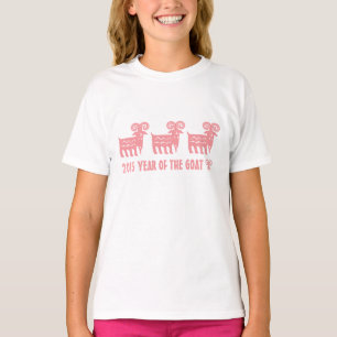 Chinees Jaar van de Geitengift T-Hemden T-shirt