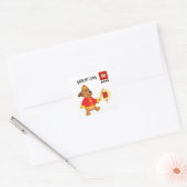 Chinees jaar van de hond | Aangepast jaar Vierkante Sticker (Envelop)