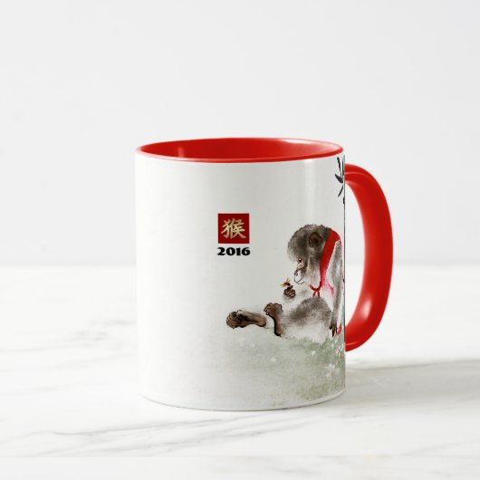 Chinees Jaar van de Mokken van de Monkey Gift (Voorkant rechts)