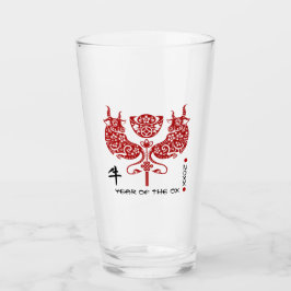 Chinees Jaar van de Ox | Aangepast jaar Drink Glas