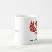 Chinees Jaar van de Ox | Aangepast jaar- en naamca Koffiemok (Center)